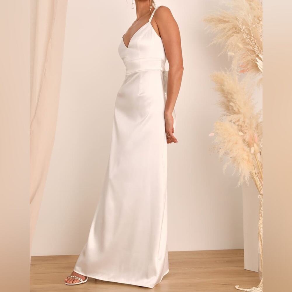 Lulus White Evening Gown Or Wedding Dress - Picture 3 of 12